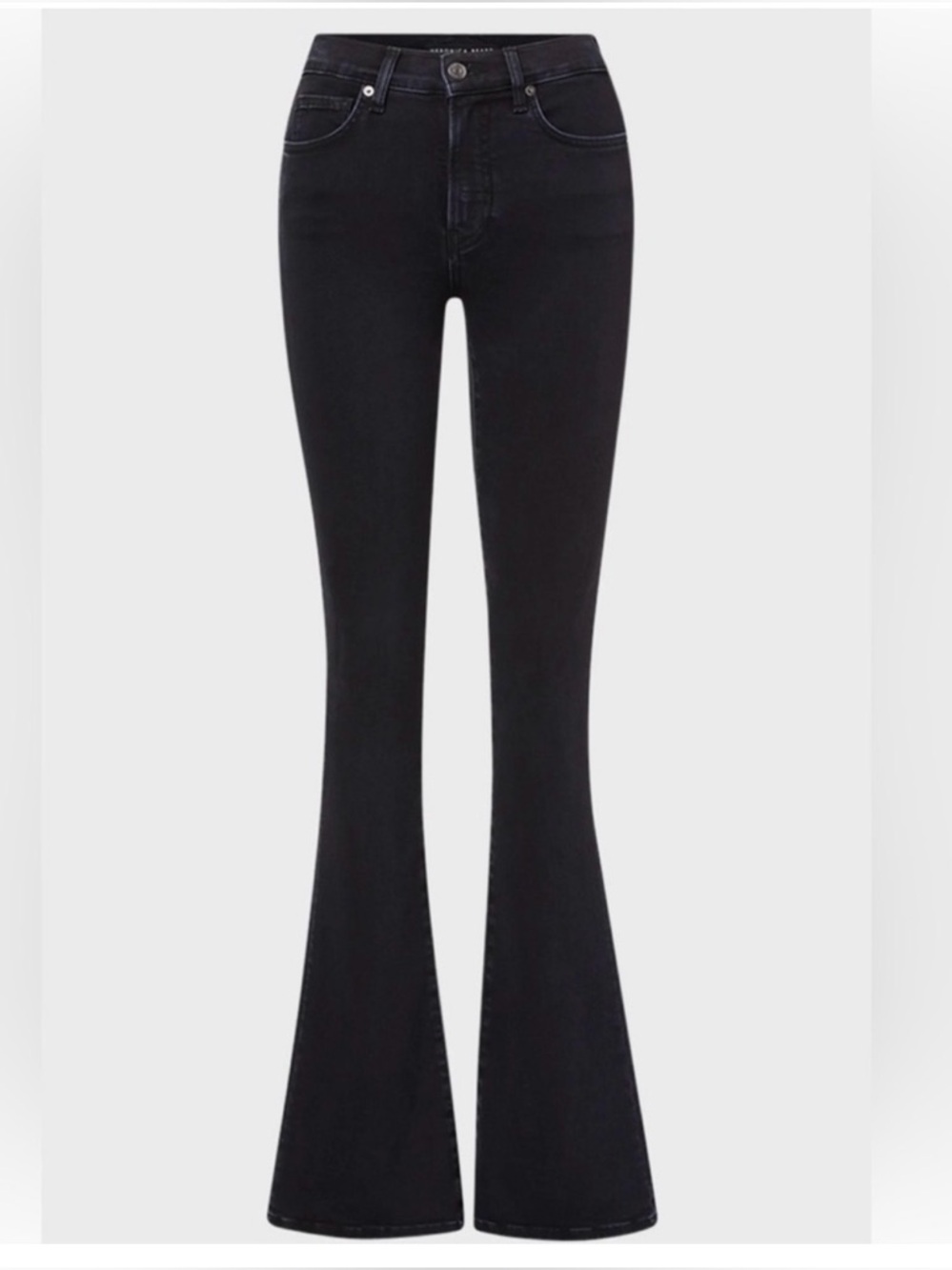Veronica Beard Black High-Rise Flare Jeans